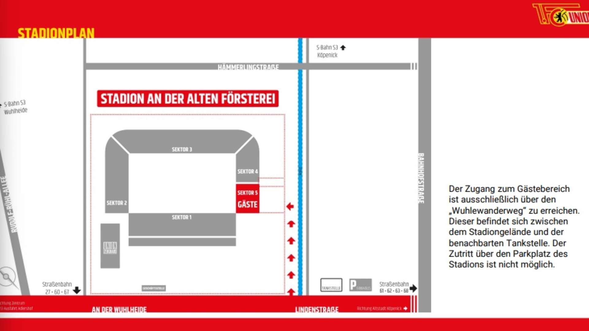 Stadionplan 1. FC Union Berlin