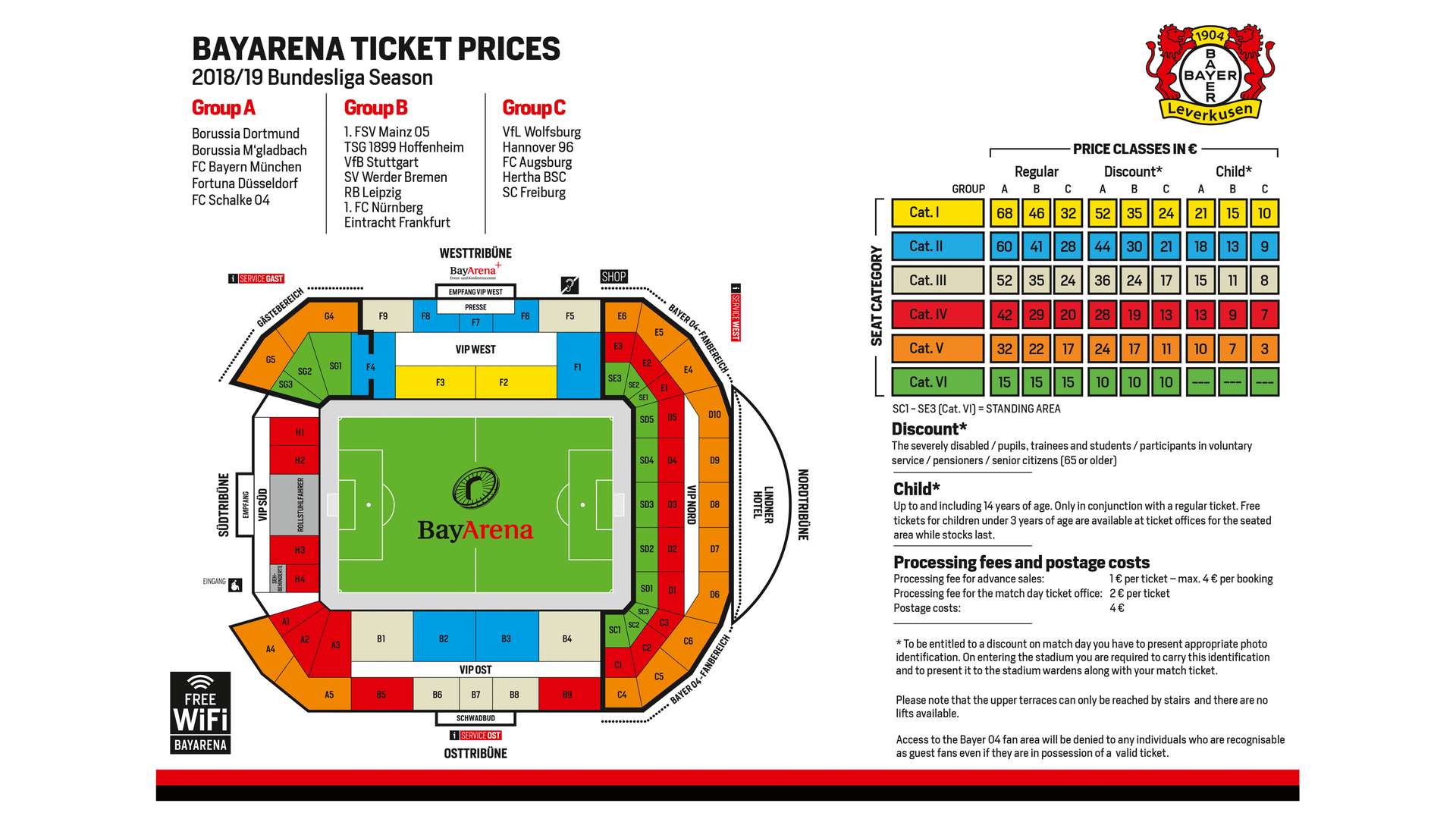 Ticket prices | Bayer 04 Leverkusen