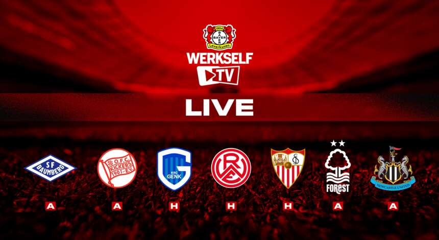 Alle Testspiele der Werkself im Stream