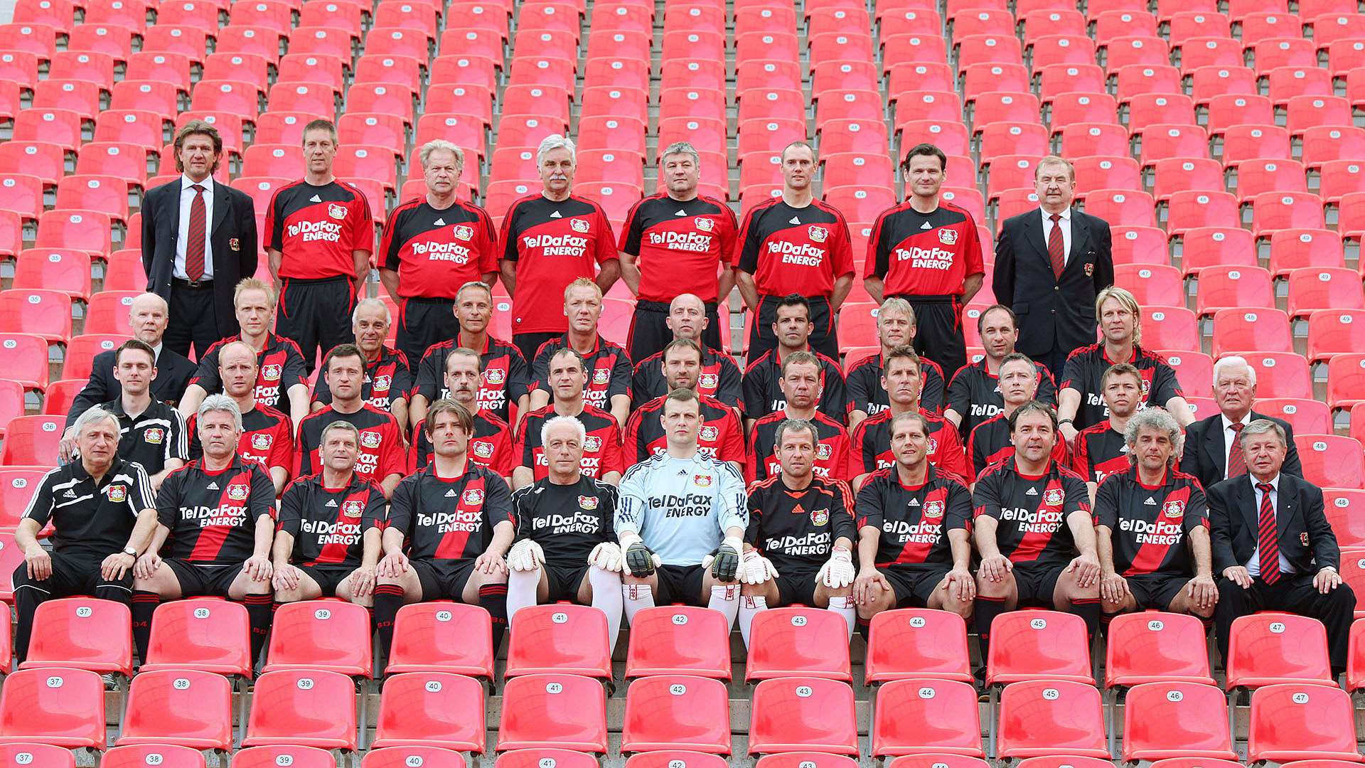 El equipo de leyendas de Bayer 04 en 2011