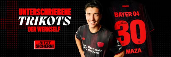 Banner Medien-Slider Trikots mit Unterschrift