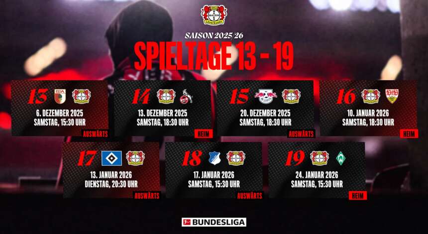 Bundesliga-Ansetzungen
