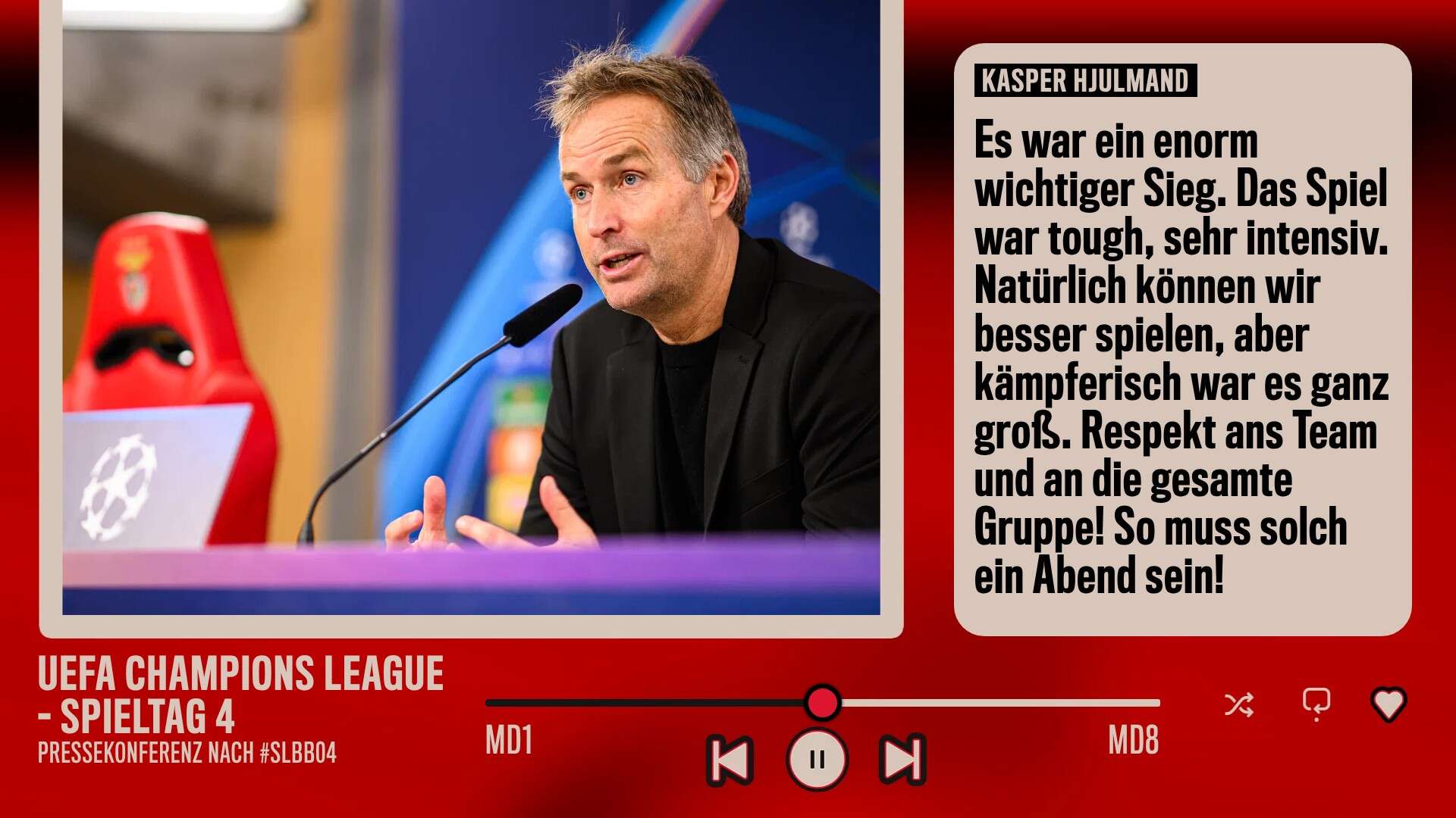 Kasper Hjulmand nach #SLBB04