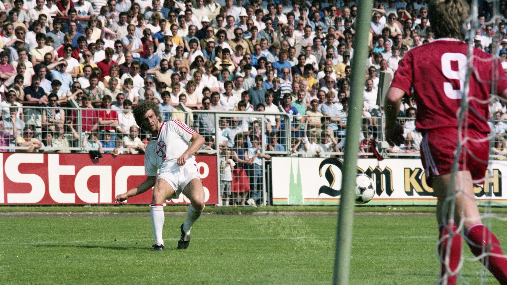 Bayer 04 gegen 1. FC Köln am 25. Mai 1985