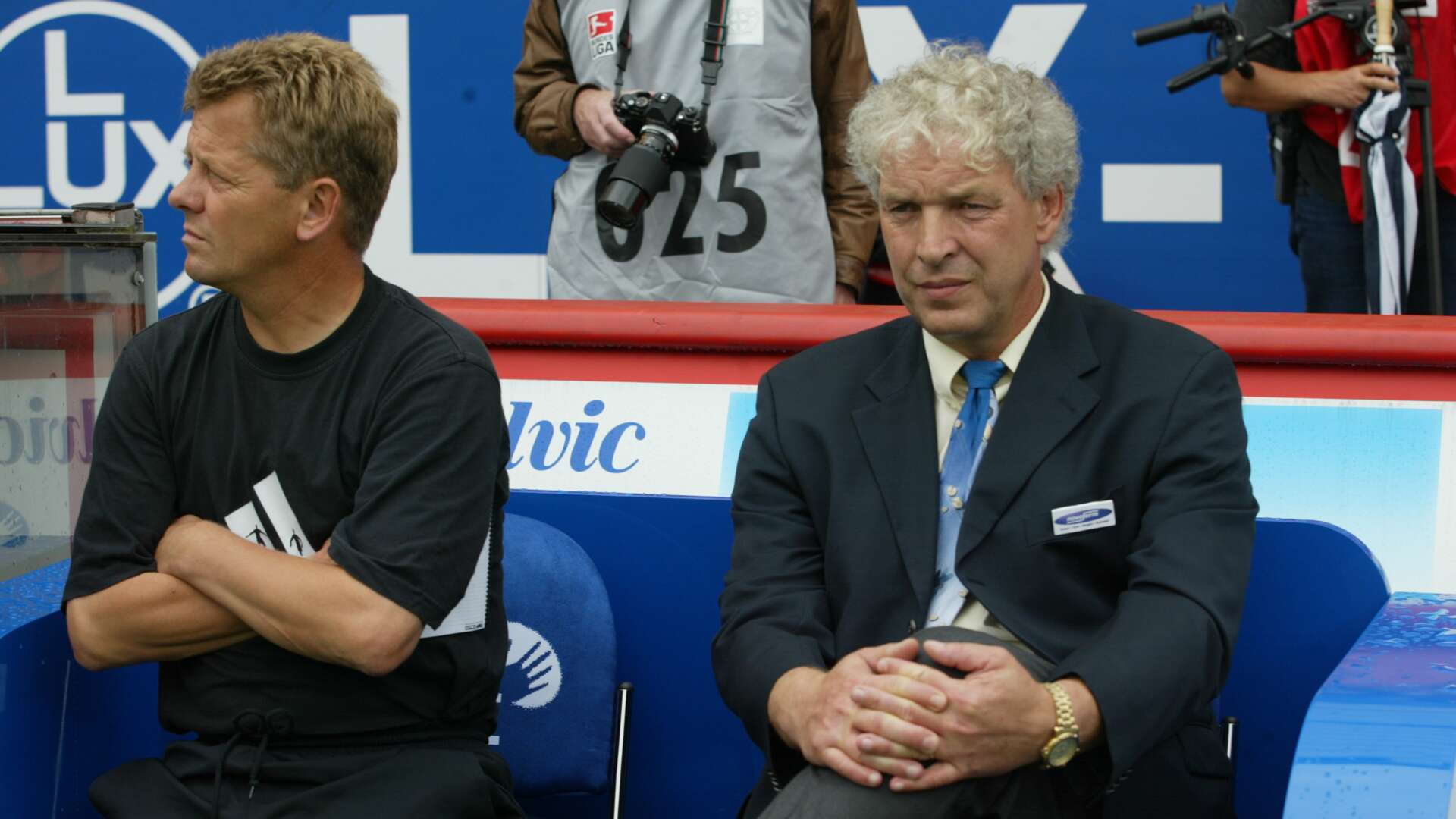 Klaus Toppmöller und sein Co-Trainer Peter Hermann
