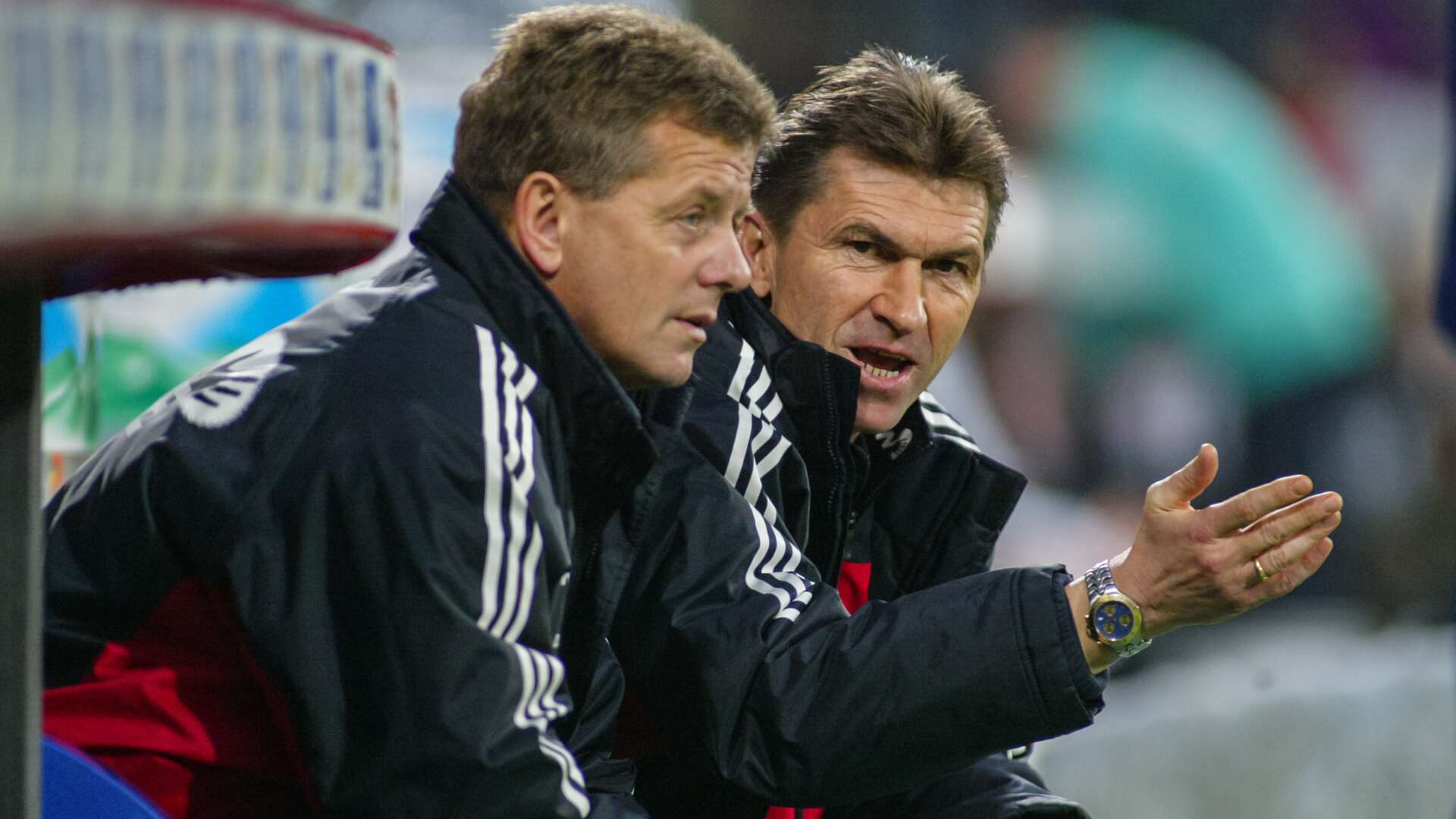 Trainer Klaus Augenthaler und sein Co-Trainer Peter Hermann