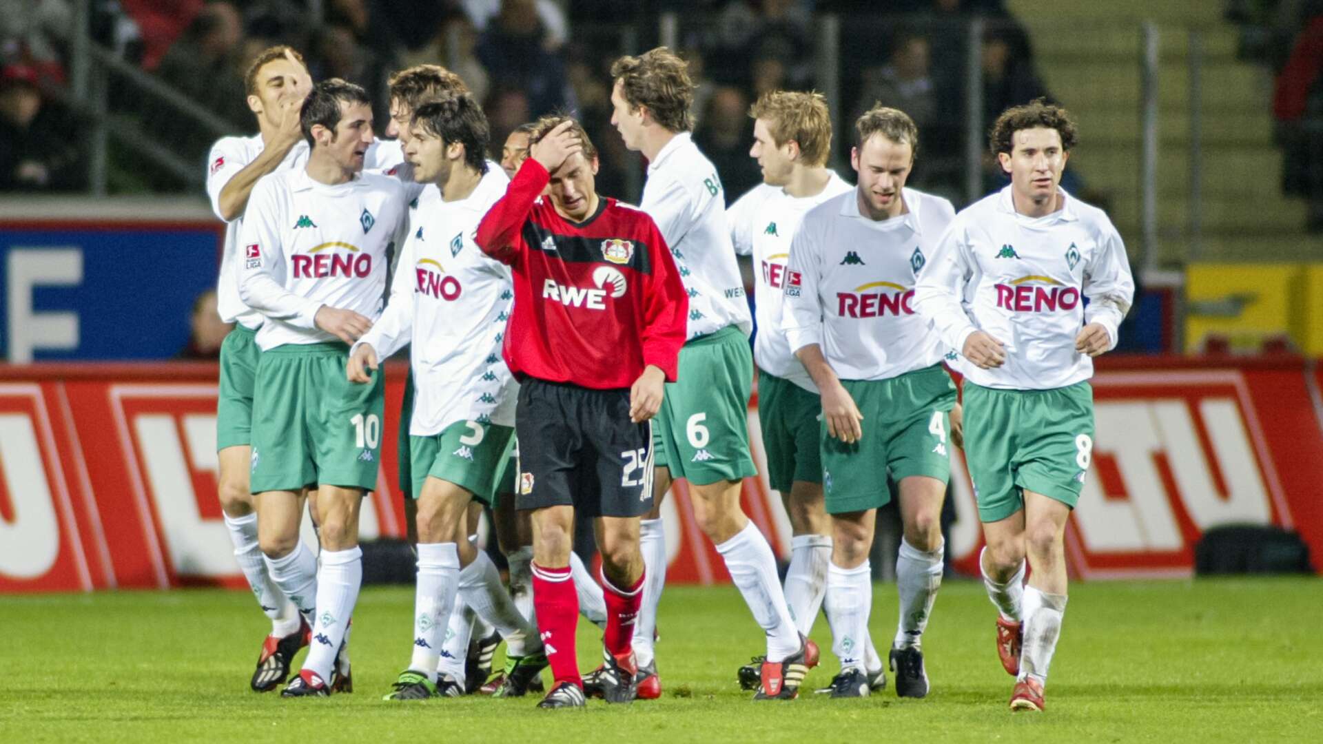 Werder Bremen beim Torjubel