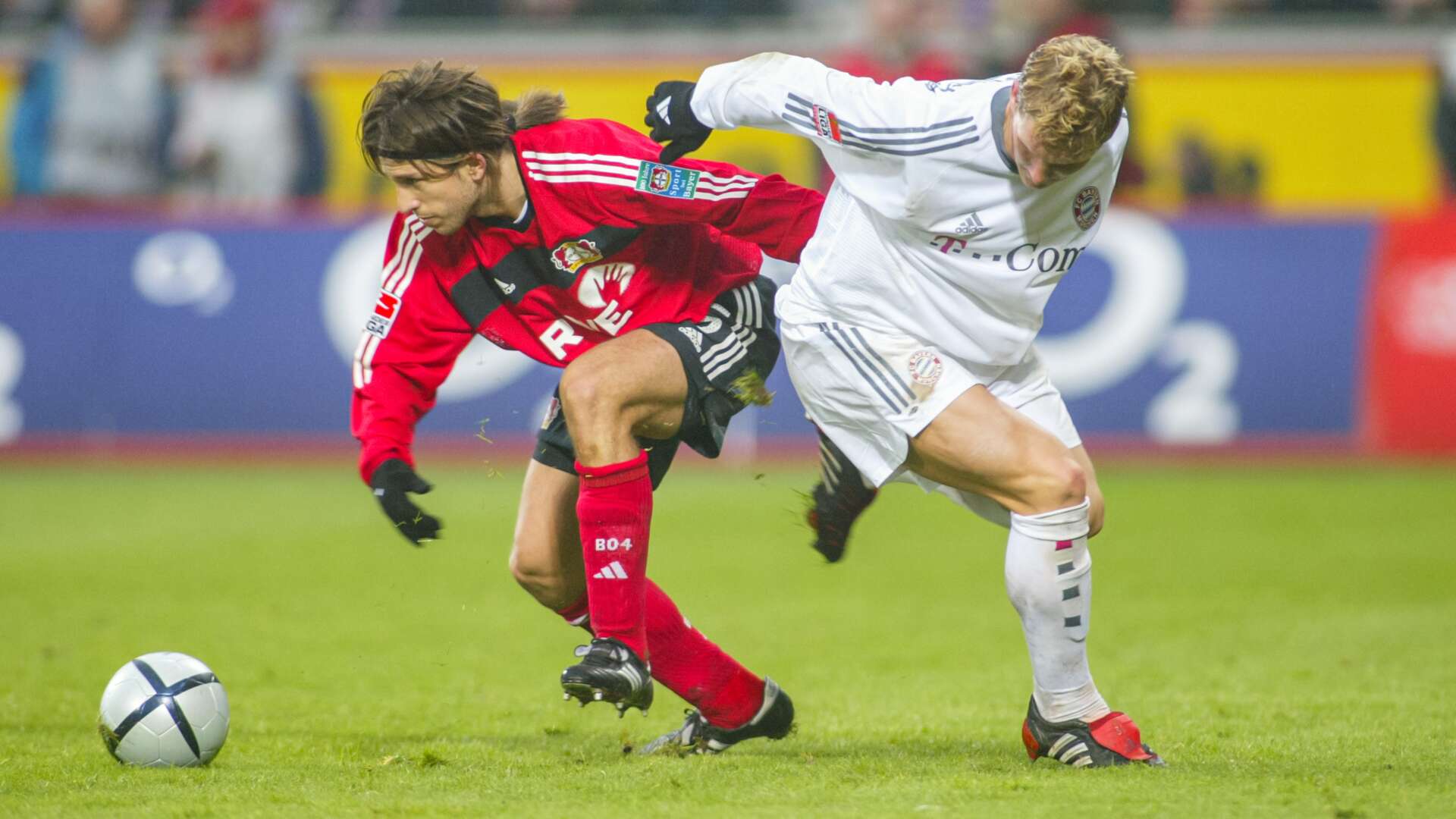 Diego Placente und Schweinsteiger