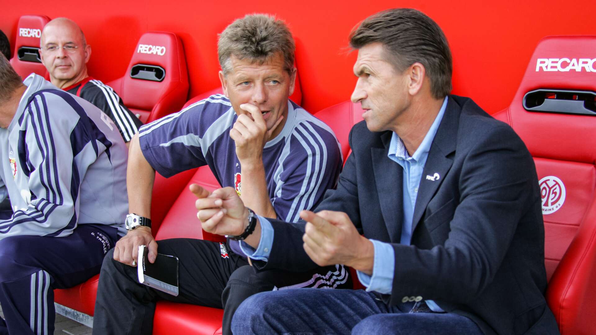 Klaus Augenthaler und sein Co-Trainer Peter Hermann