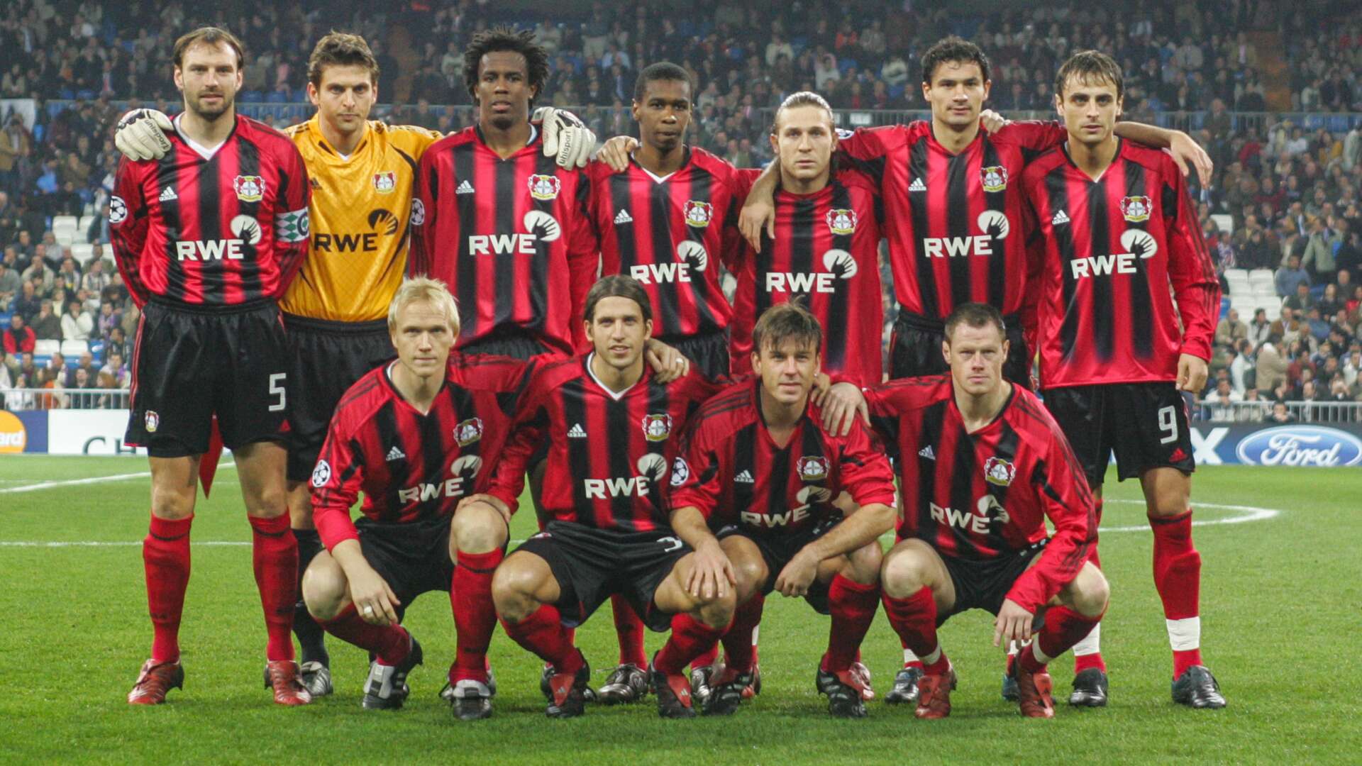 Bayer 04 Leverkusen im Estadio Santiago Bernabeu vor dem Spiel gegen die Königlichen