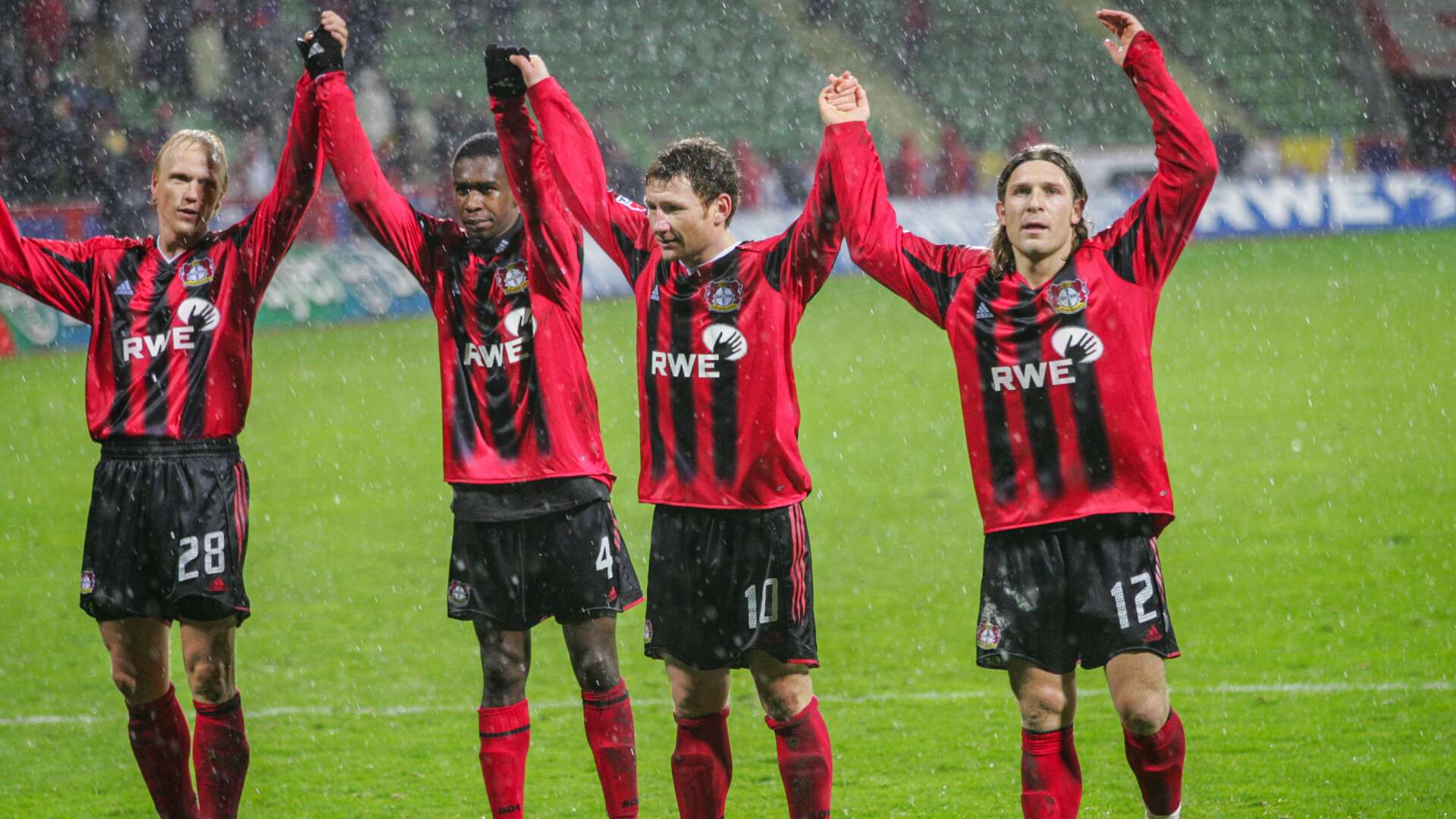 Carsten Ramelow, Juan, Paul Freier und Andrey Voronin