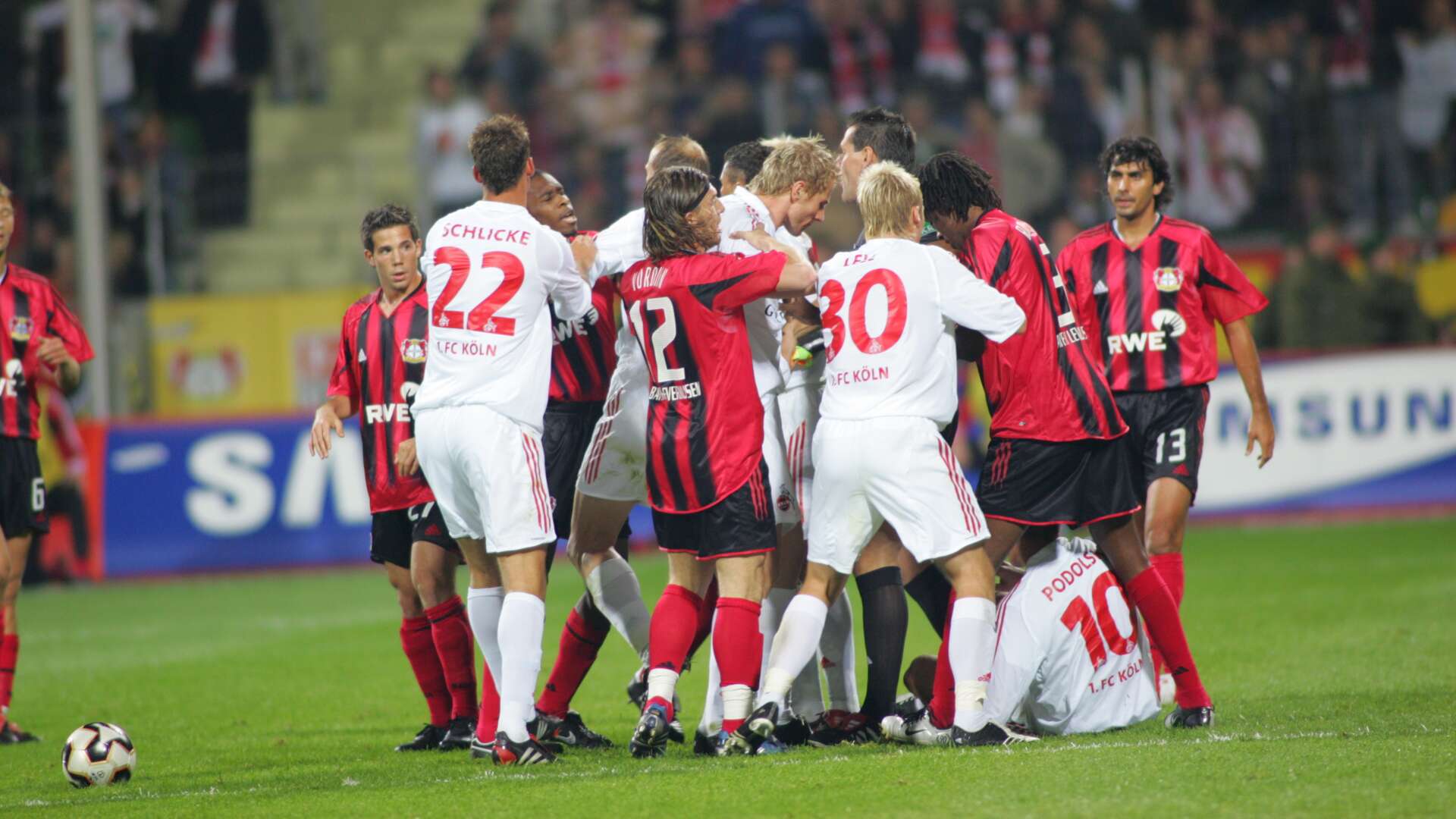 Rudelbildung beim Derby