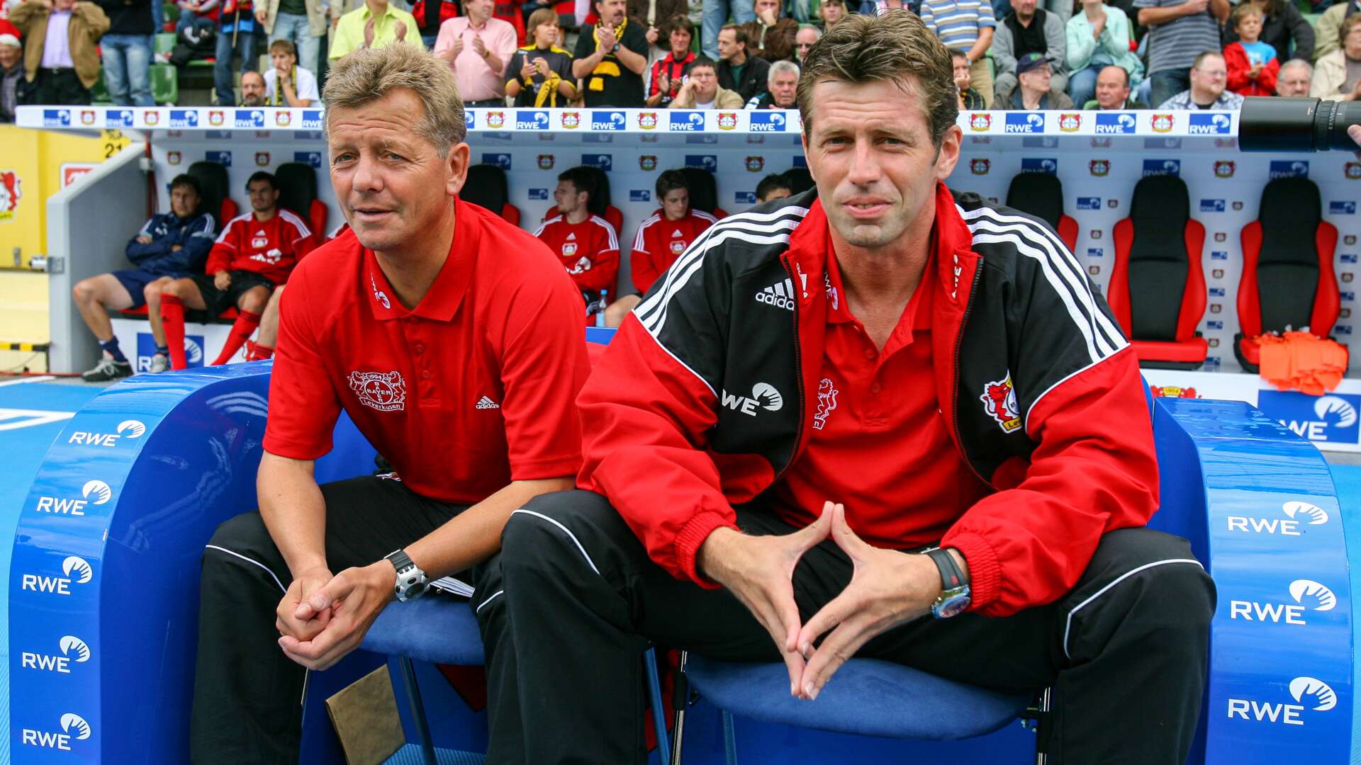 Michael Skibbe und Co-Trainer Peter Hermann