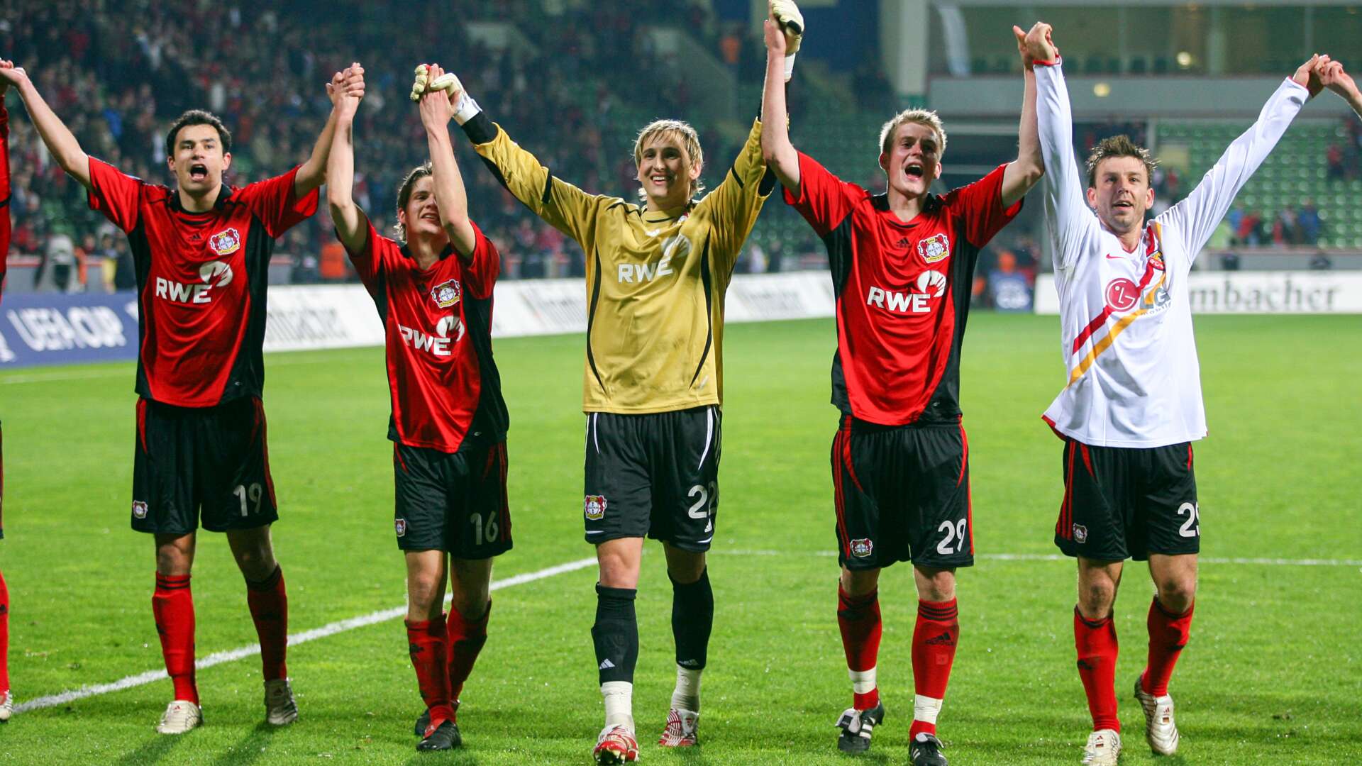 Marko Babic, Pirmin Schwegler, René Adler, Jan-Ingwer Callsen-Bracker und Bernd Schneider