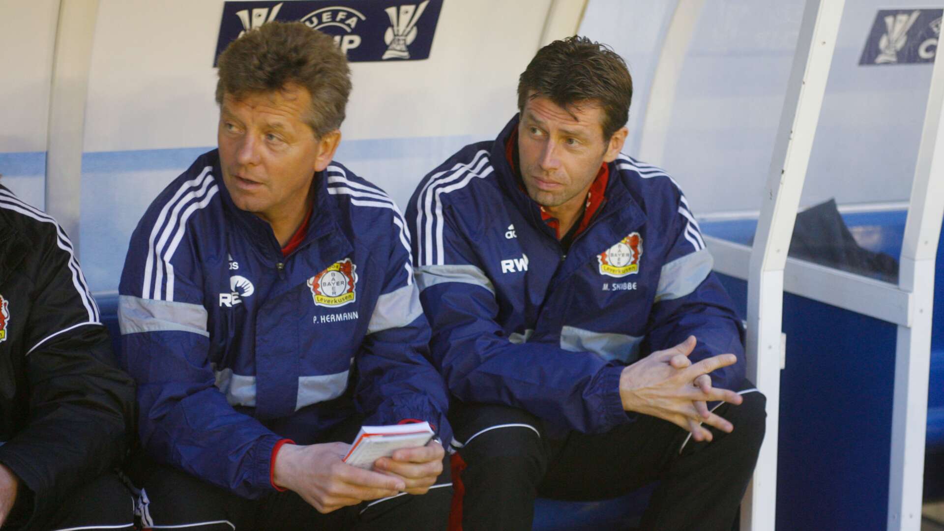 Trainer Michael Skibbe und Co-Trainer Peter Hermann