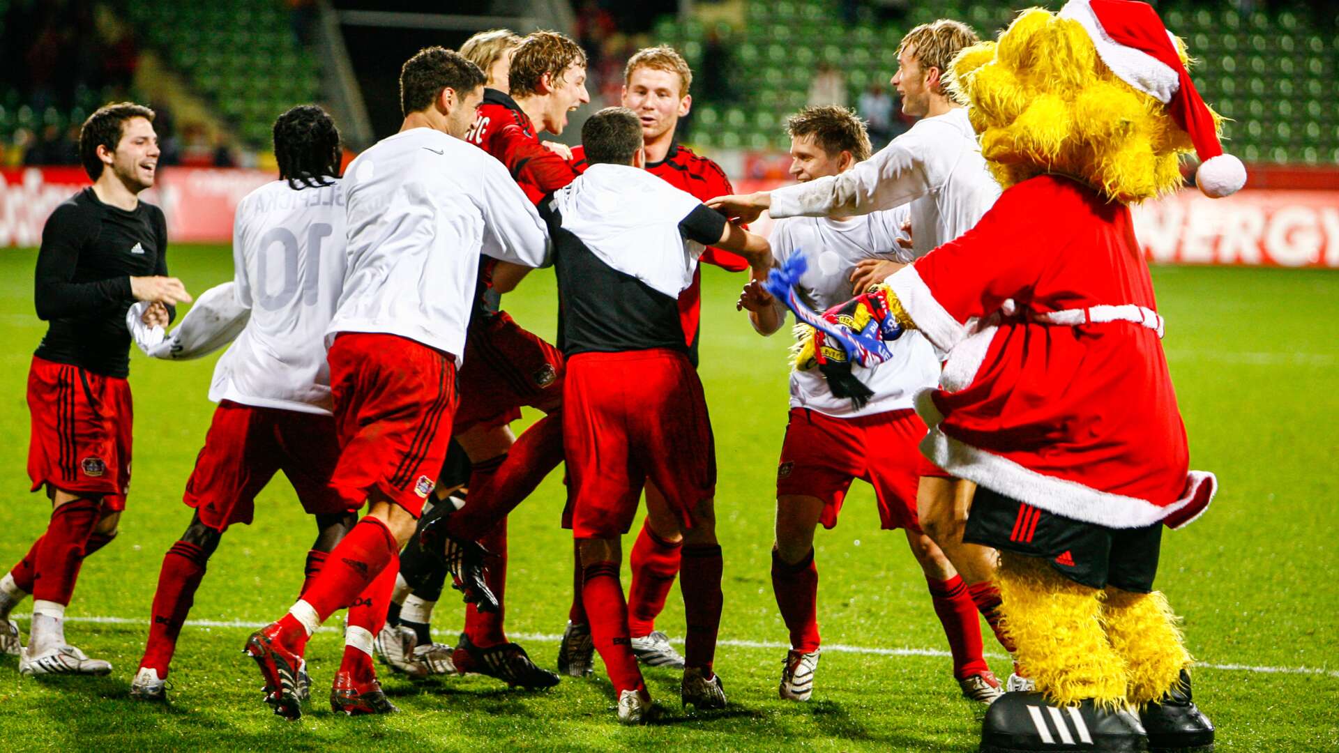 Werkself feiert den Sieg