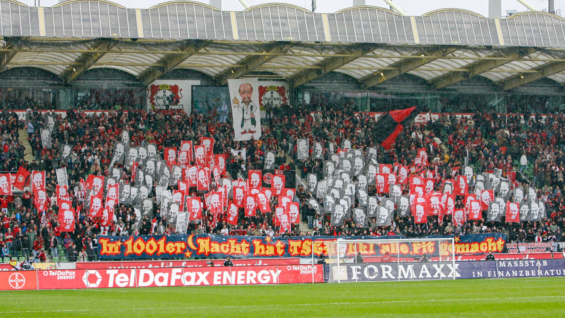 Choreo der Bayer 04-Fans