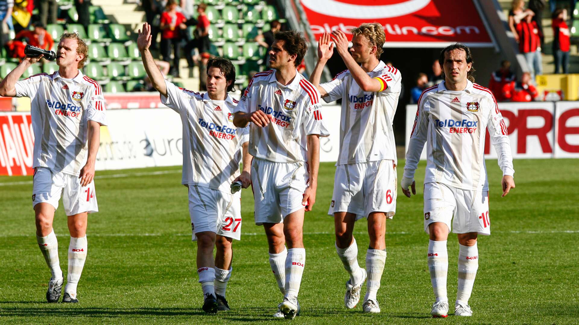 Sascha Dum, Gonzalo Castro, Manuel Friedrich, Simon Rolfes und Theofanis Gekas