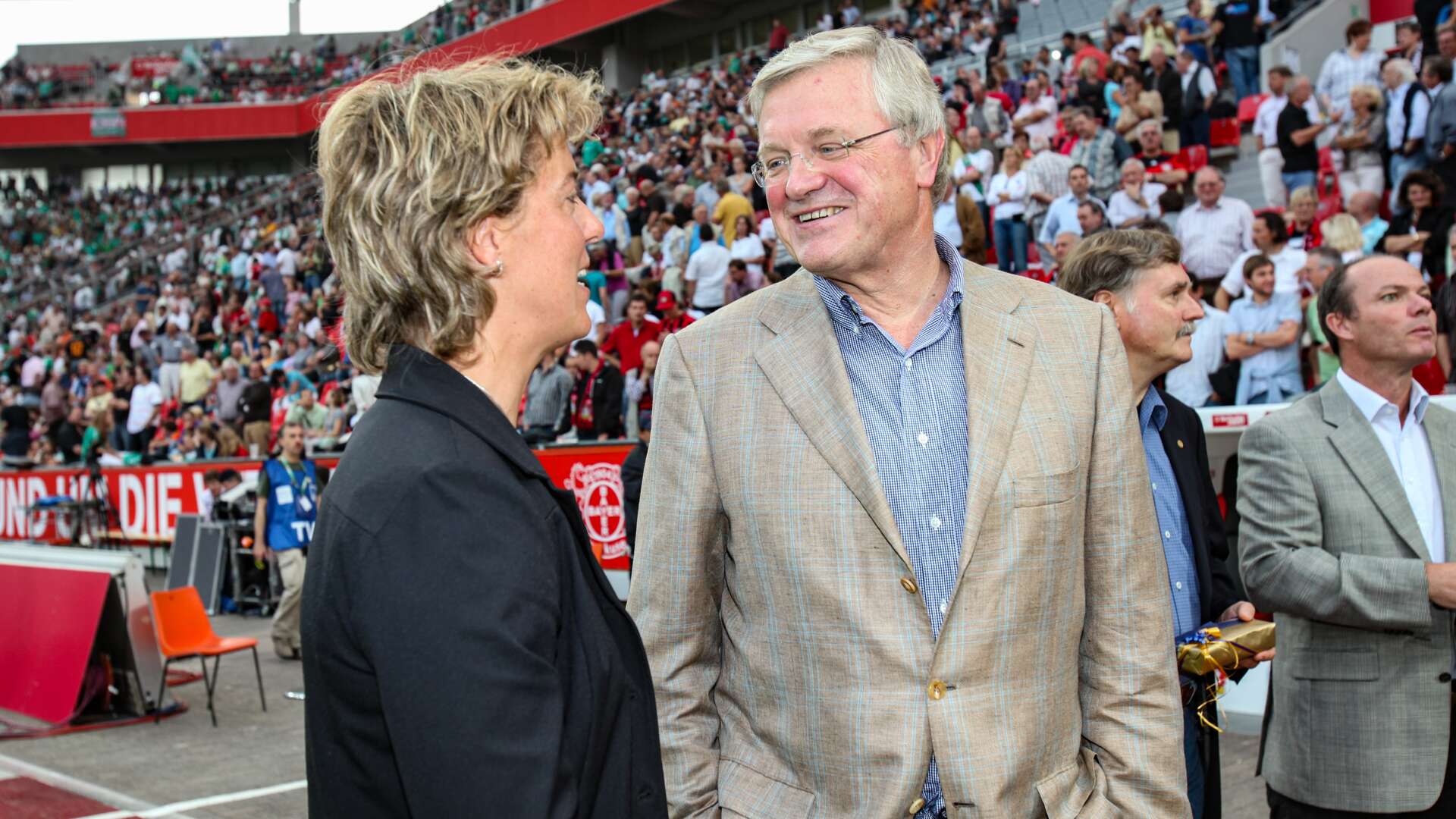 Werner Wenning mit Steffi Nerius