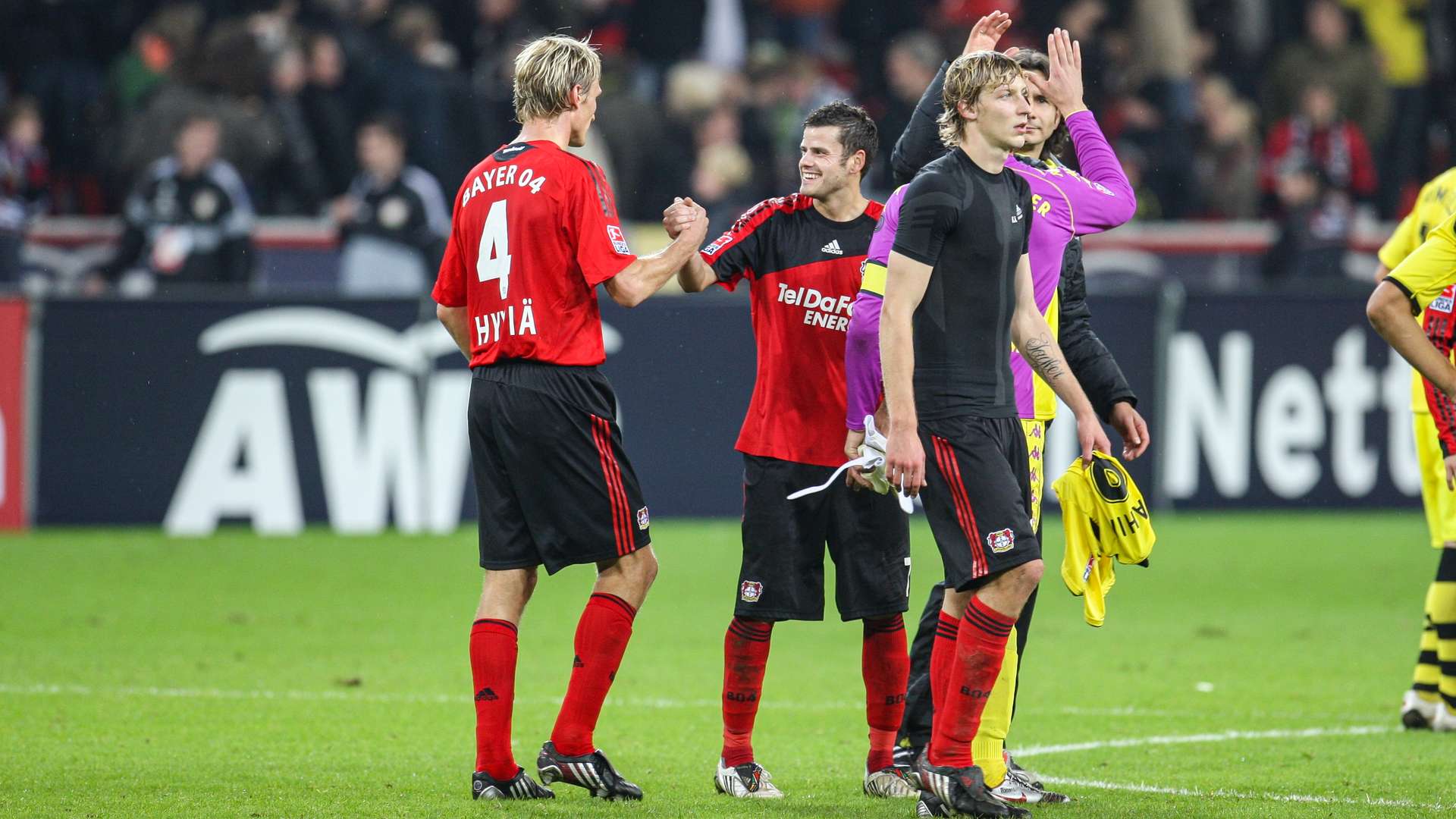 Werkself nach dem Abpfiff