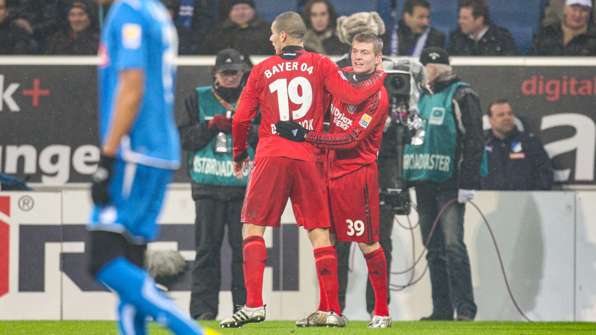 Werkself beim Torjubel