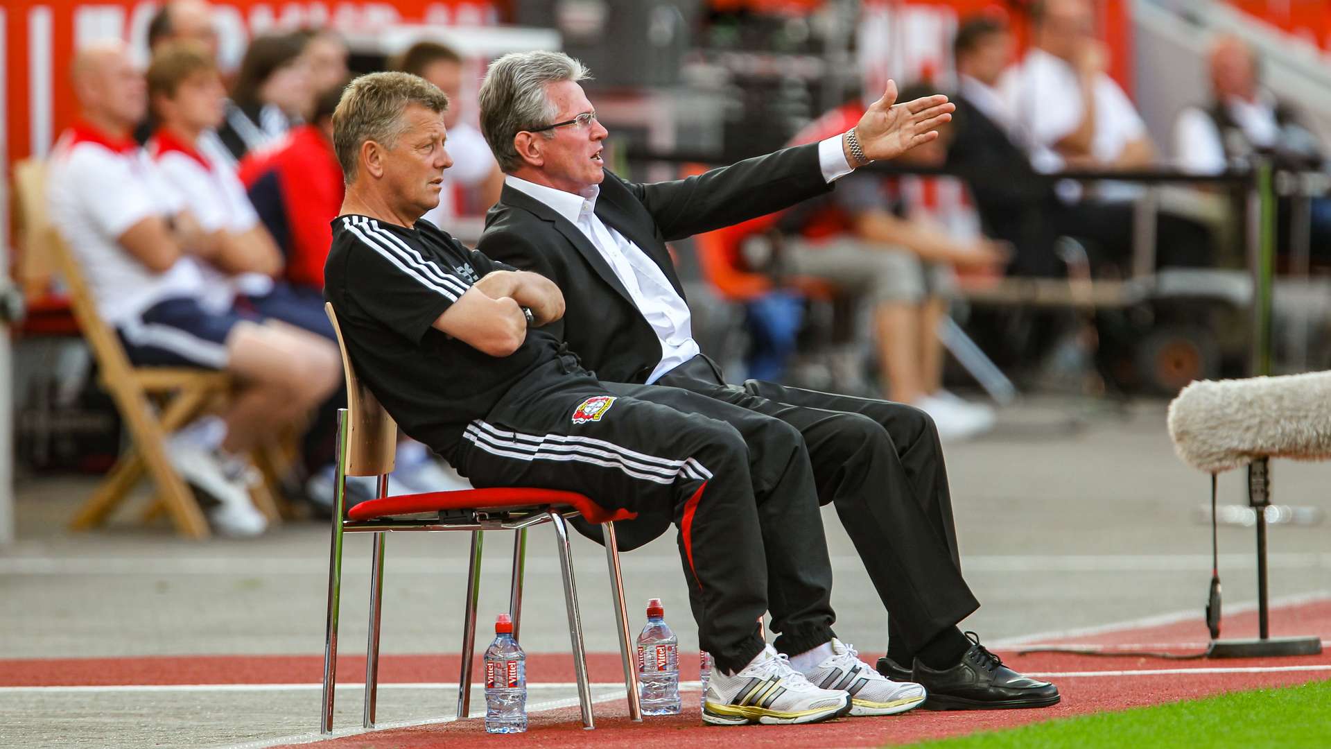 Trainer Jupp Heynckes und sein Co-Trainer Peter Hermann