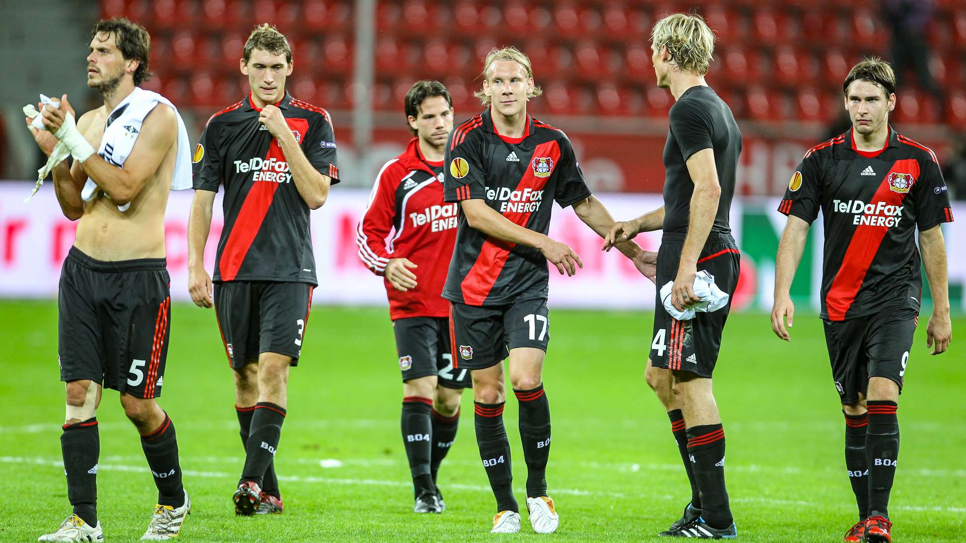 Werkself feiert den Sieg