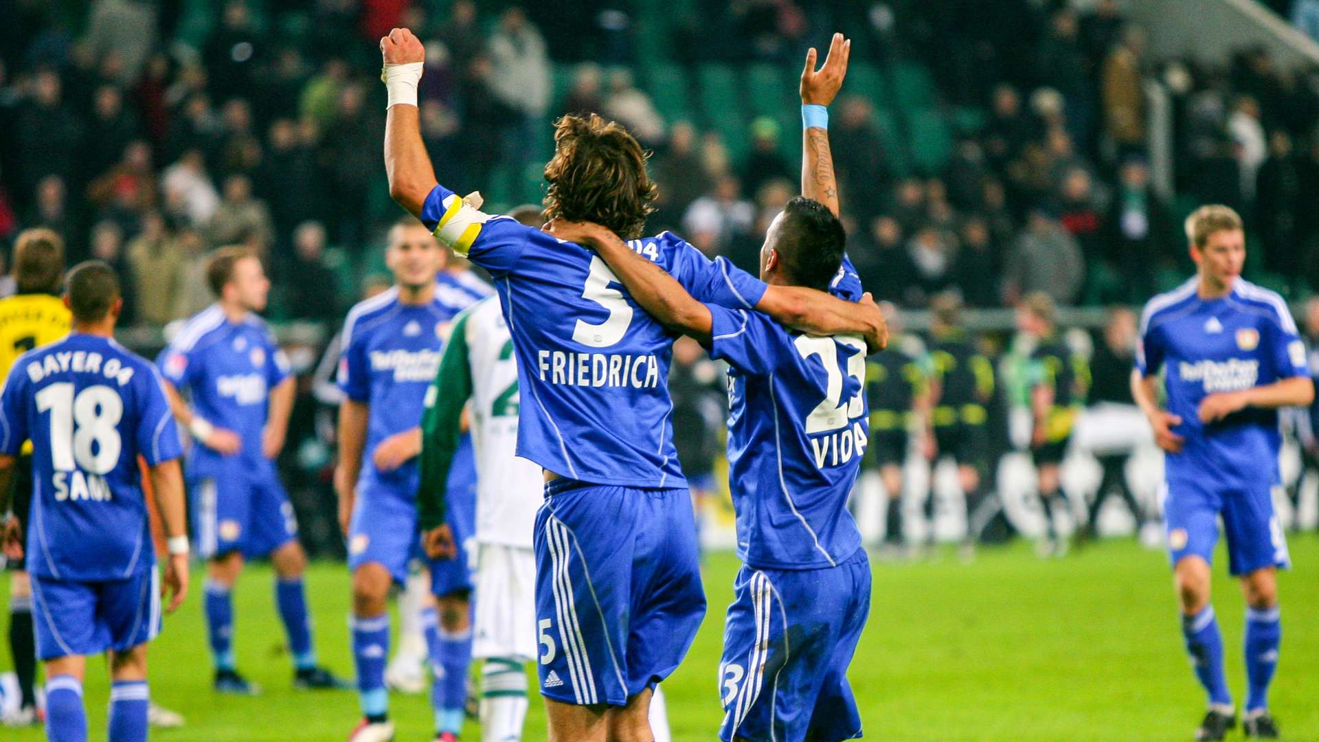 Werkself feiert den Sieg