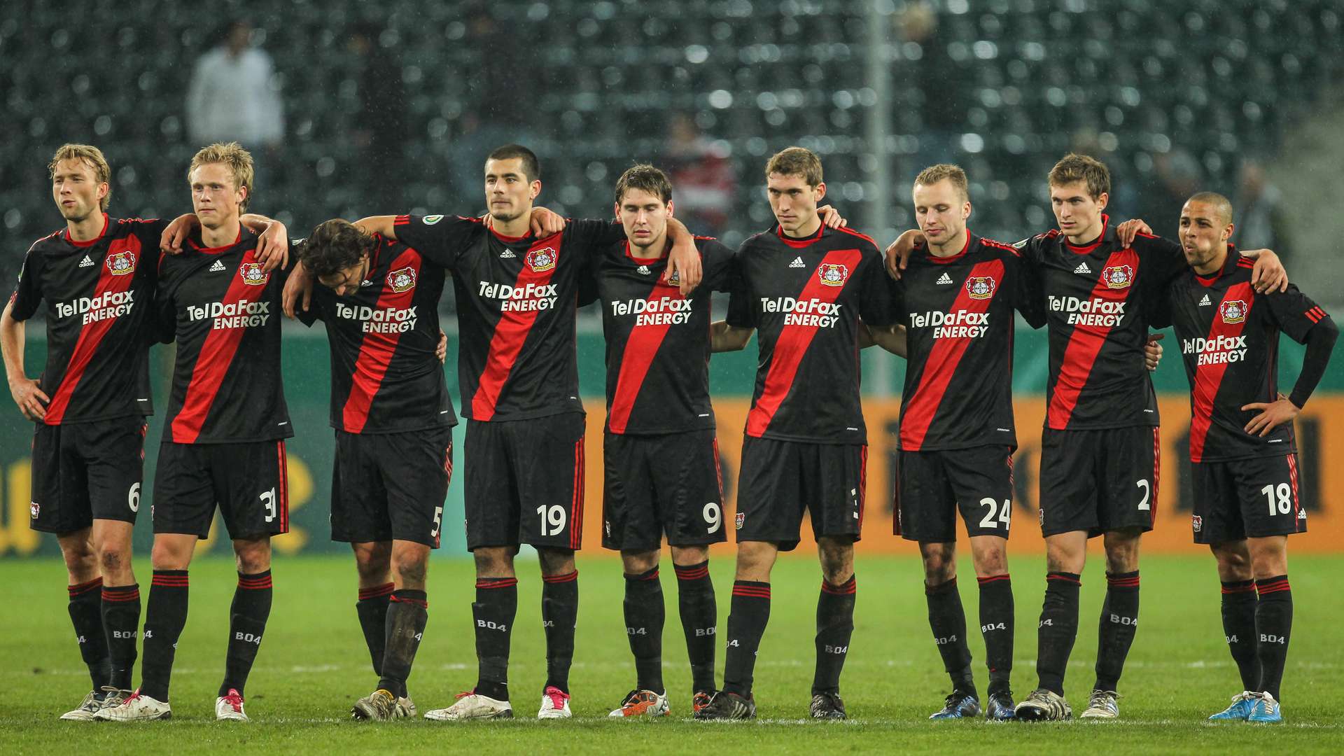 Werkself beim Elfmeterschießen