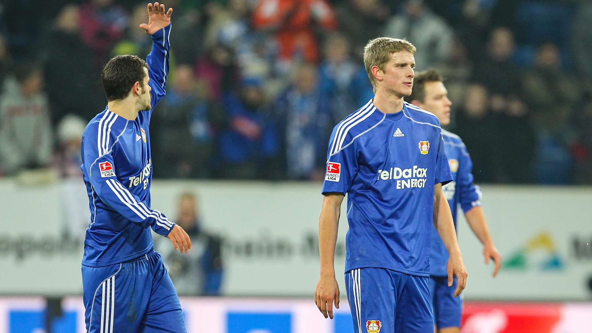 Werkself nach dem Unentschieden