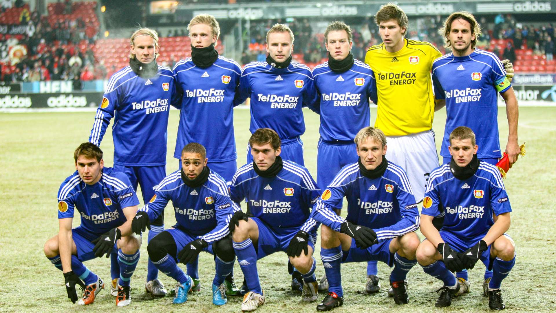 Werkself vor dem Europa-League-Spiel in Trondheim