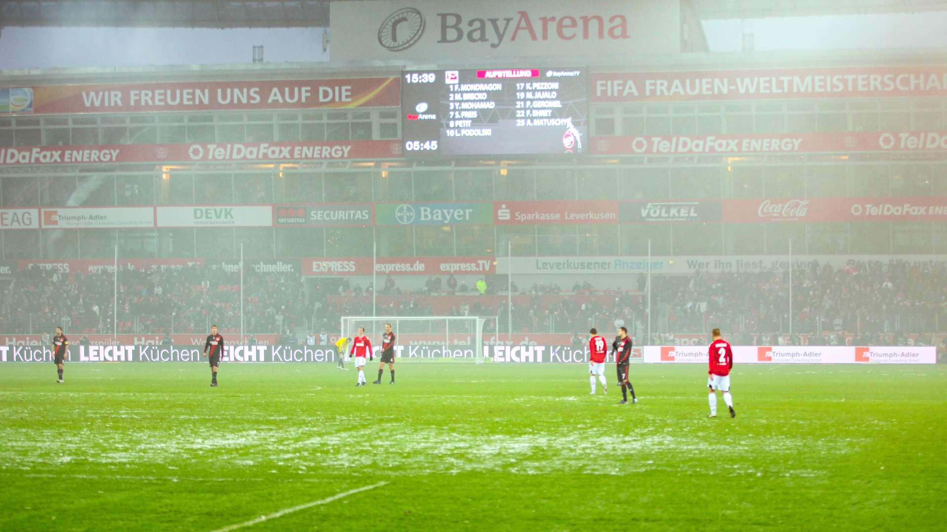 Bayer 04 gegen den 1. FC Köln