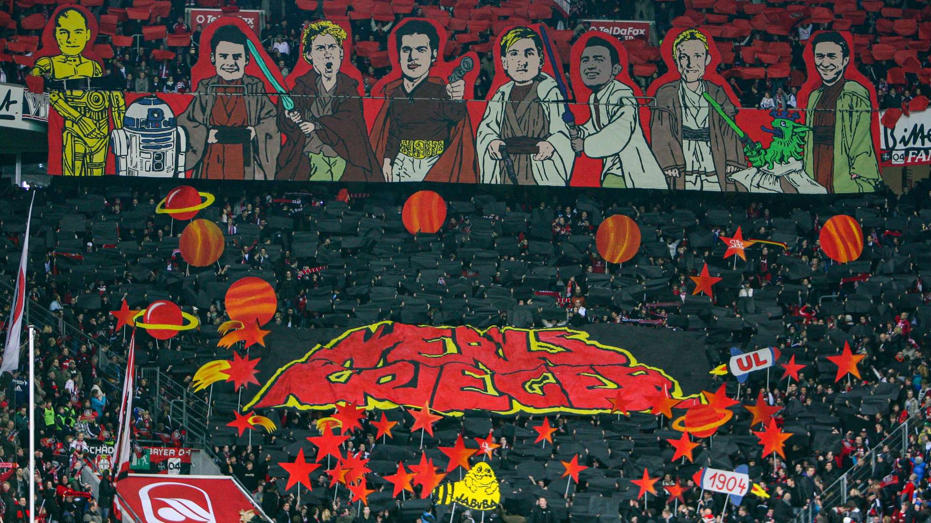 Choreo der Bayer 04-Fans