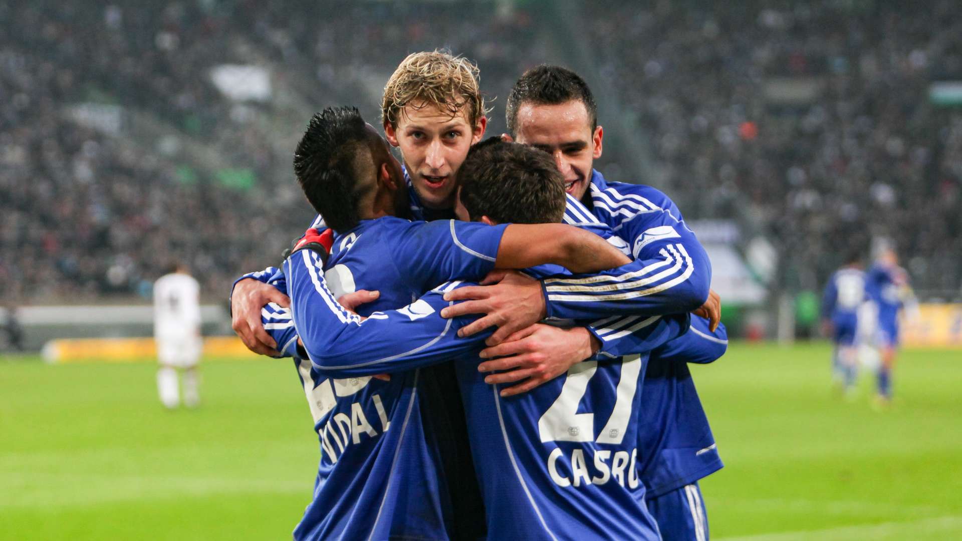 Gonzalo Castro, Arturo Vidal, Stefan Kießling und Renato Augusto