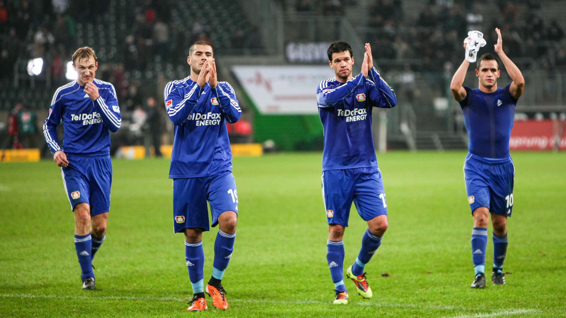 Sami Hyypiä, Eren Derdiyok, Michael Ballack, Renato Augusto und Michal Kadlec