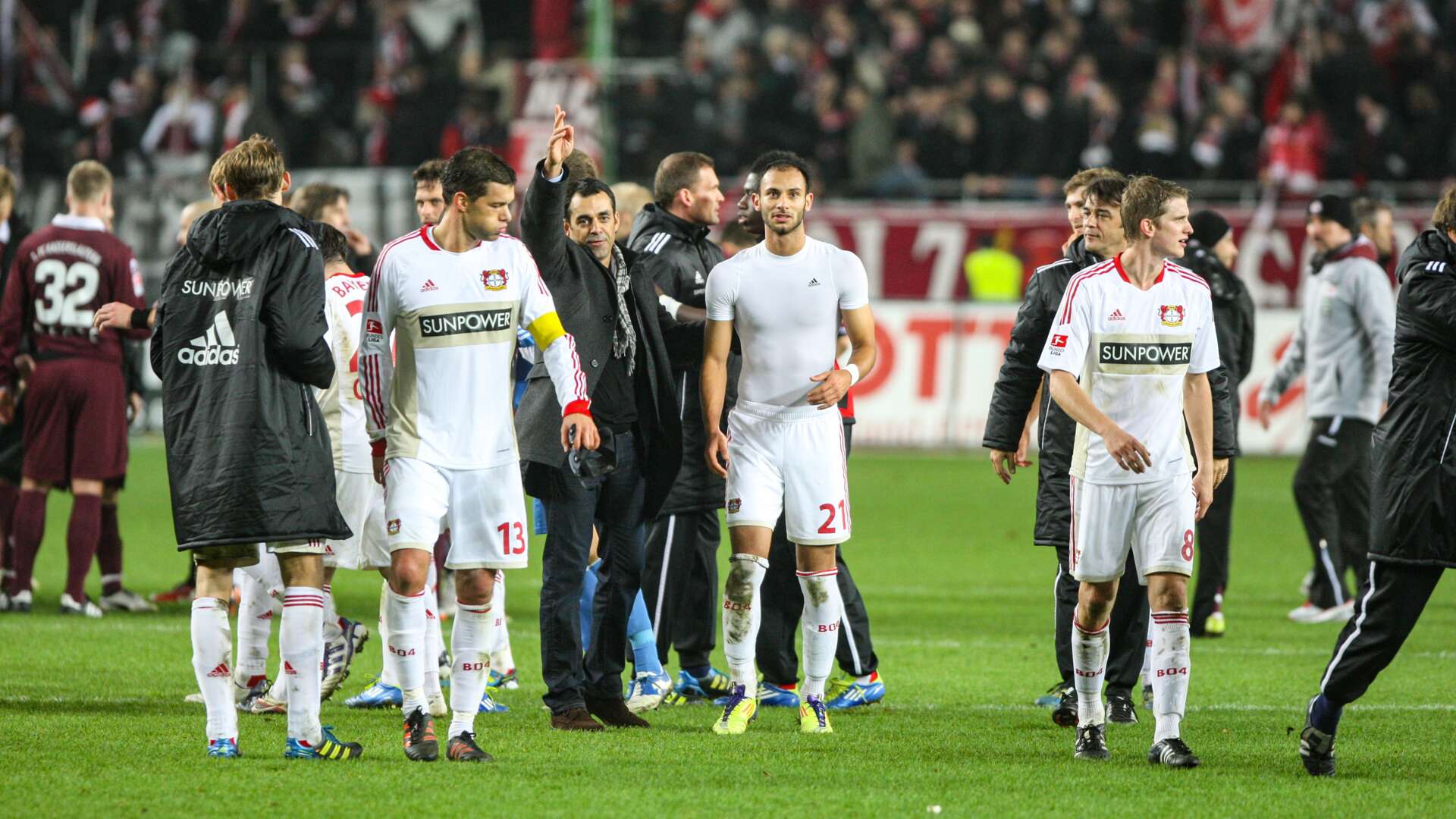 Werkself feiert den Sieg