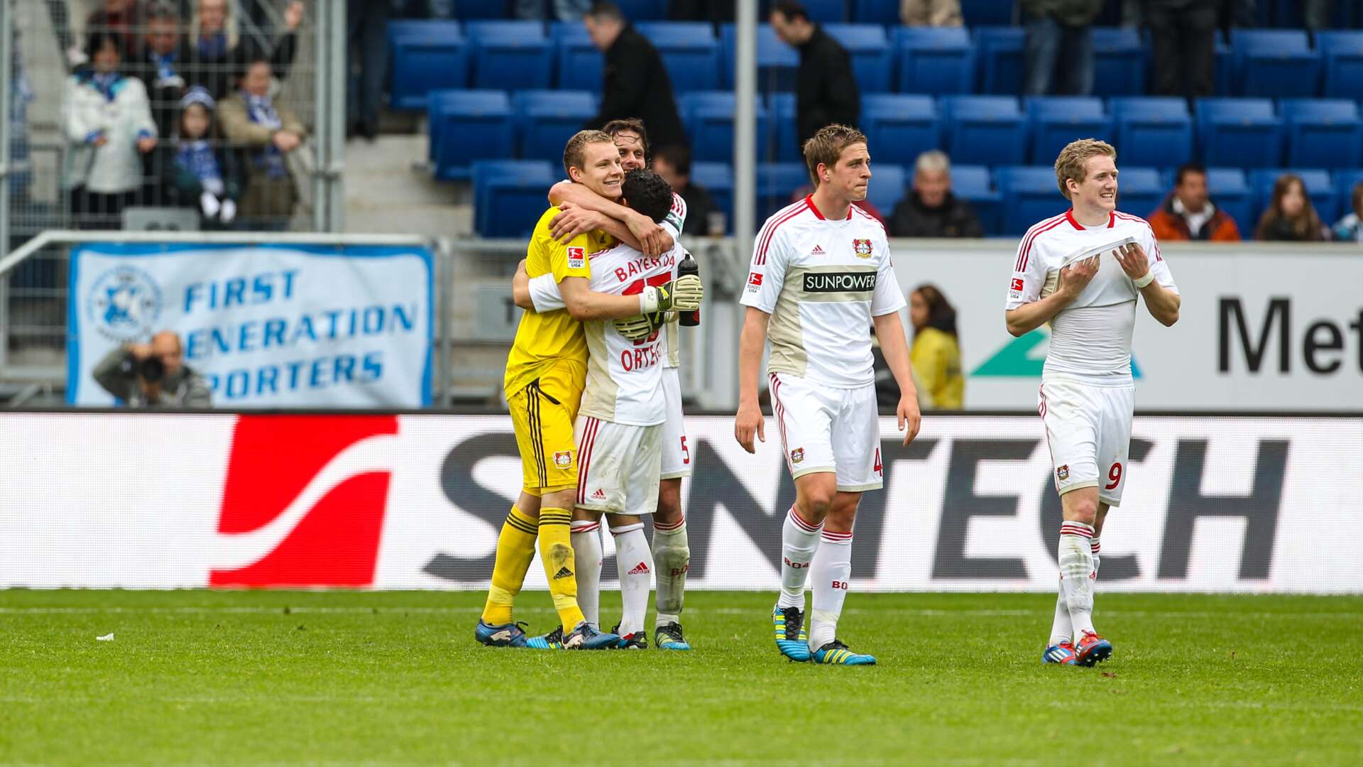 Bernd Leno, Michael Ortega, Manuel Friedrich, Bastian Oczipka und André Schürrle