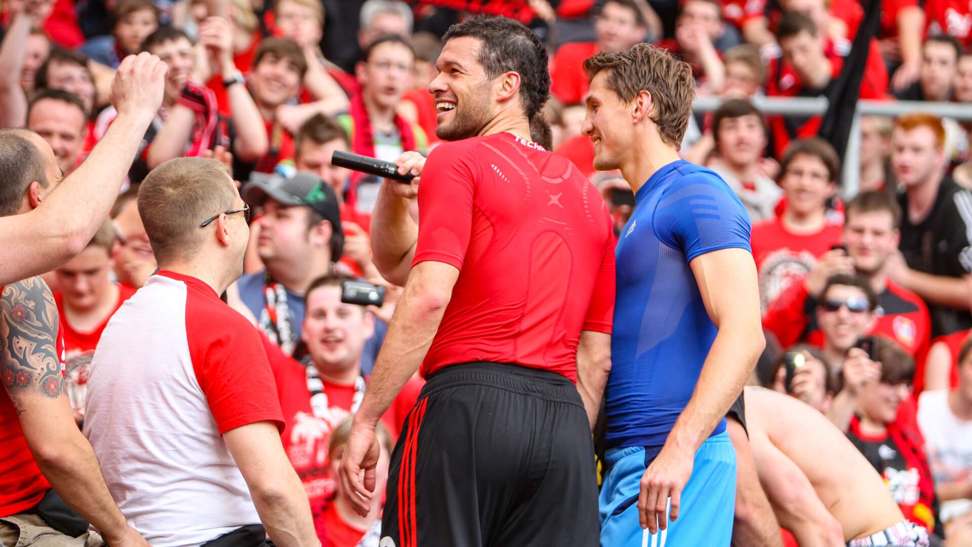 Fans verabschieden Michael Ballack und René Adler