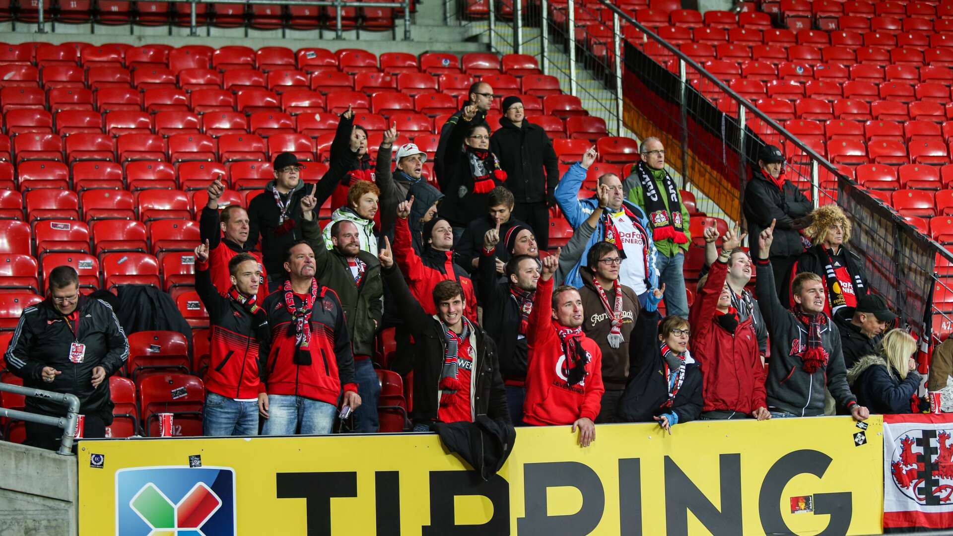 Bayer 04-Fans in Trondheim