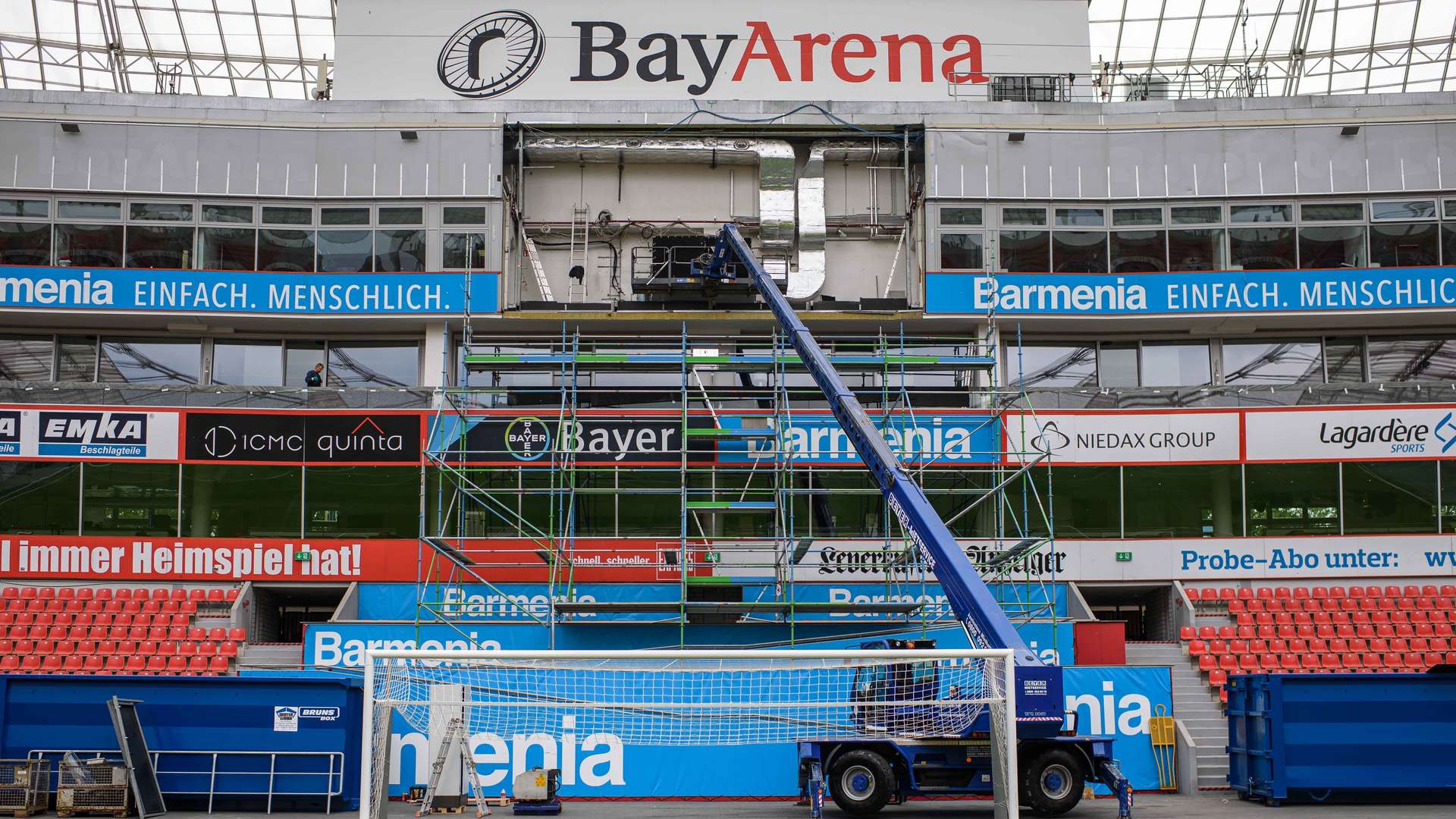 Von Anzeigetafel Bis Treppenhauser Neu In Der Bayarena Bayer04 De