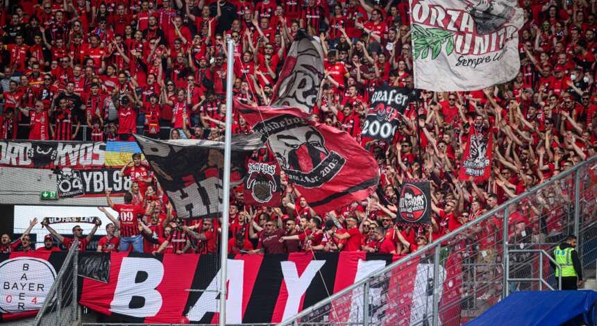 Bayer 04-Fans beim Auswärtsspiel bei der TSG Hoffenheim