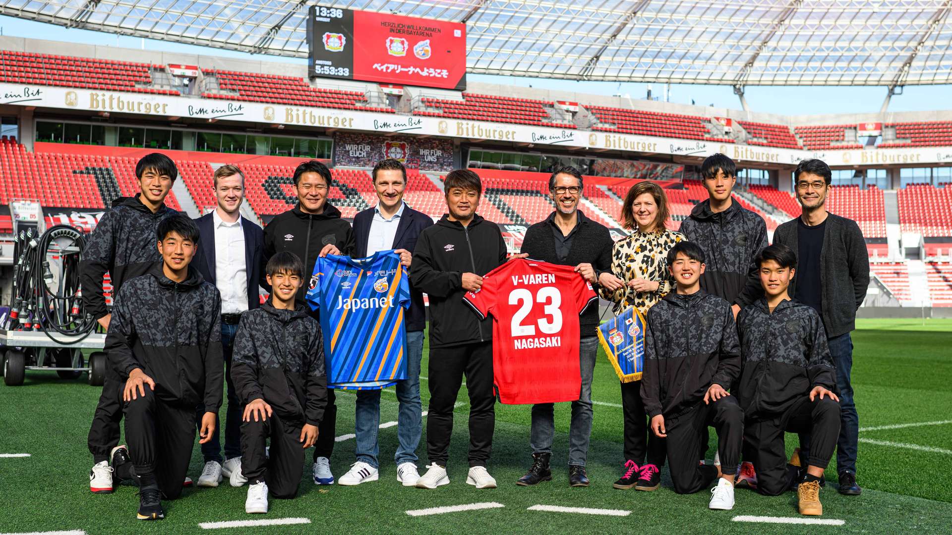 Japanischer Partnerverein Delegation von VVaren Nagasaki erneut zu