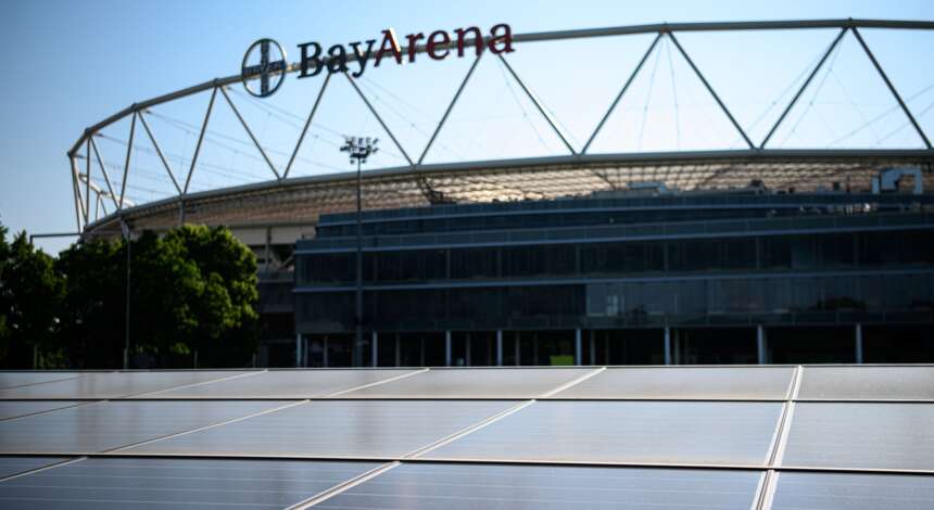 Solarpanels an der BayArena