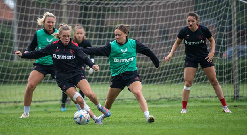Trainingslager der Bayer 04-Frauen