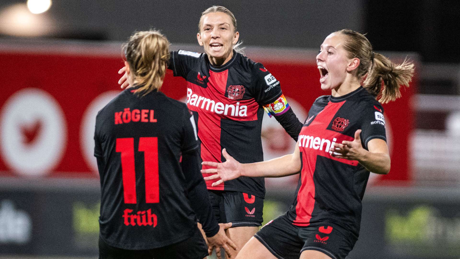 Torjubel bei den Bayer 04-Frauen