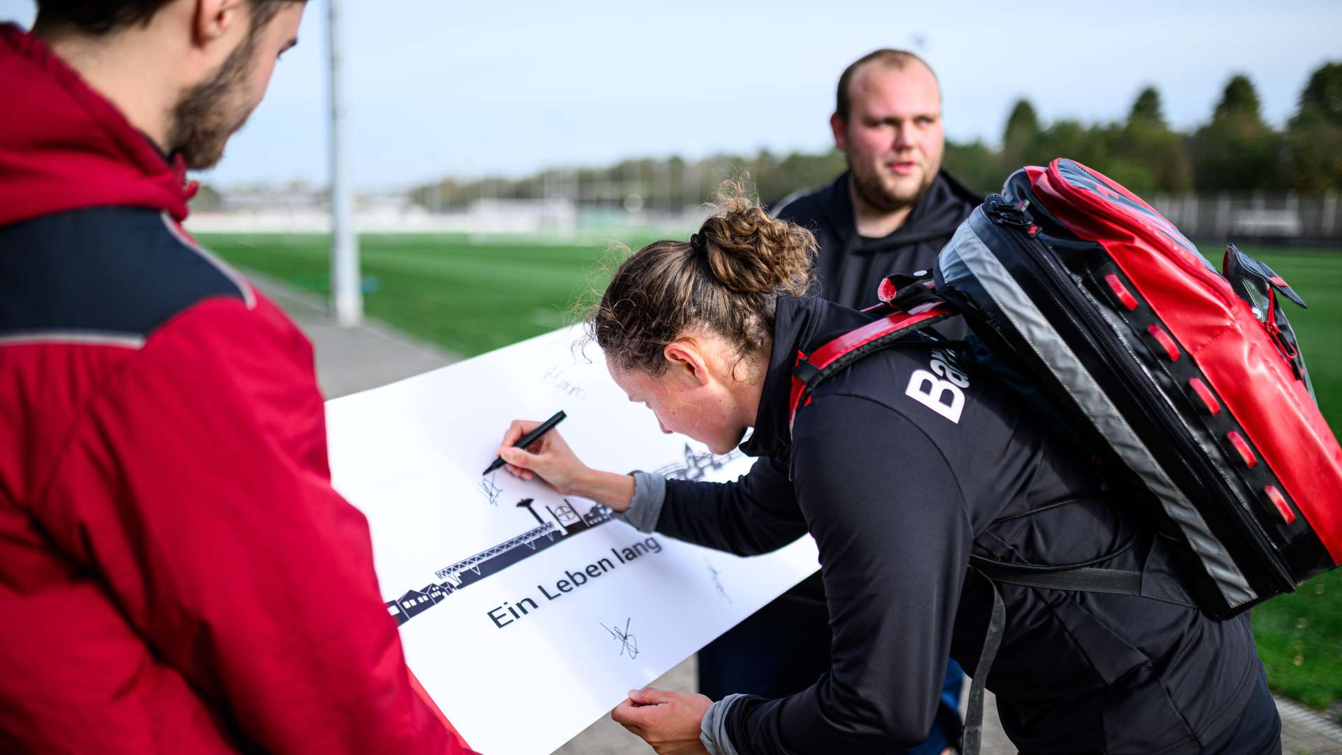 Autogrammjäger beim Training