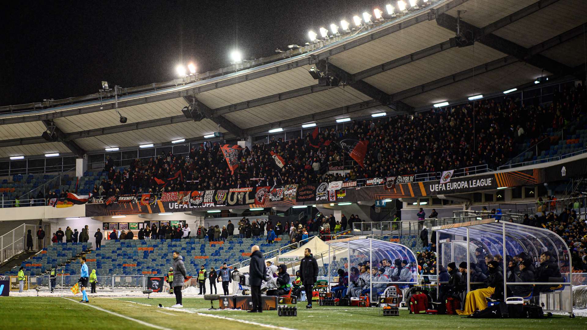 Bayer 04-Fans in Göteborg