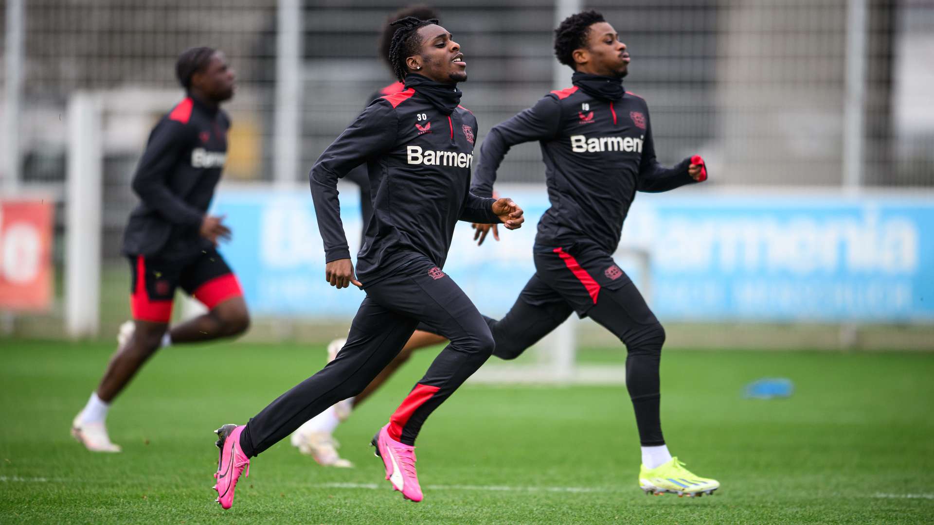 Tella Frimpong beim Training