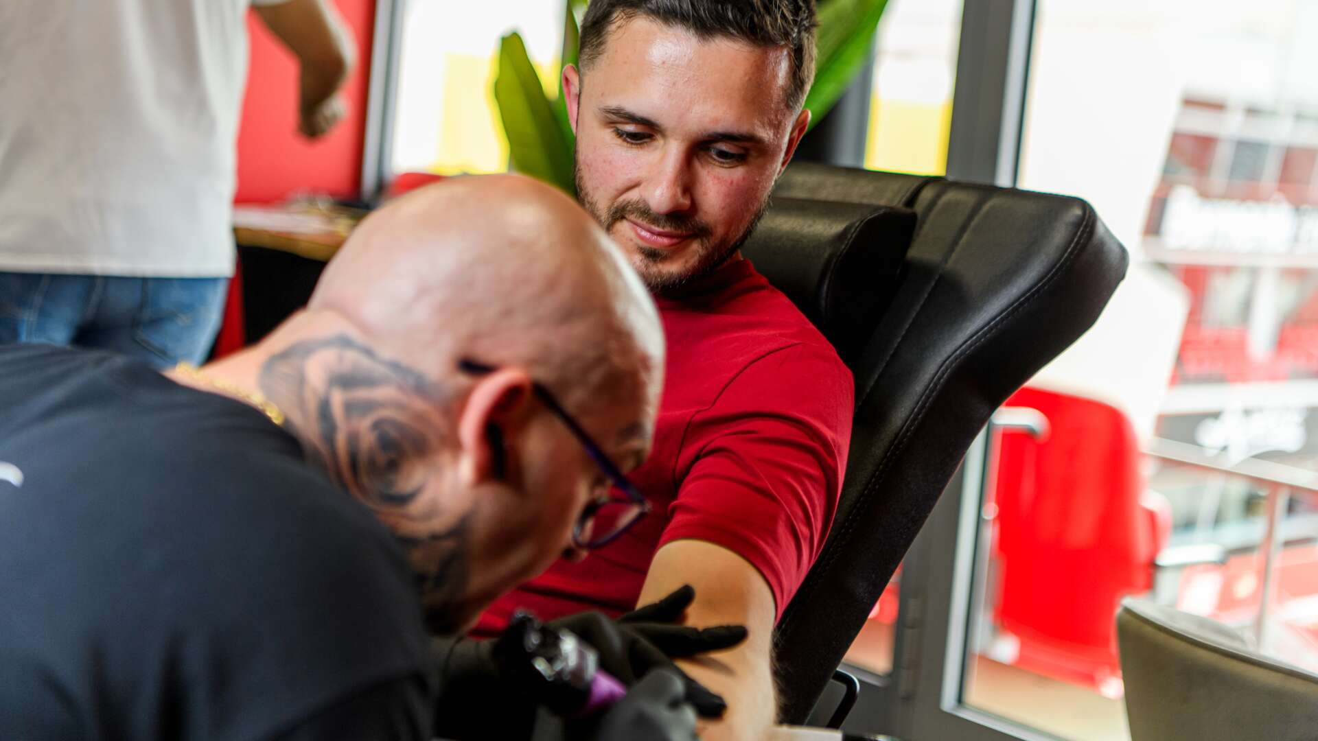 Tattoo-Aktion im Rahmen der Bayer 04-Gesundheitswochen