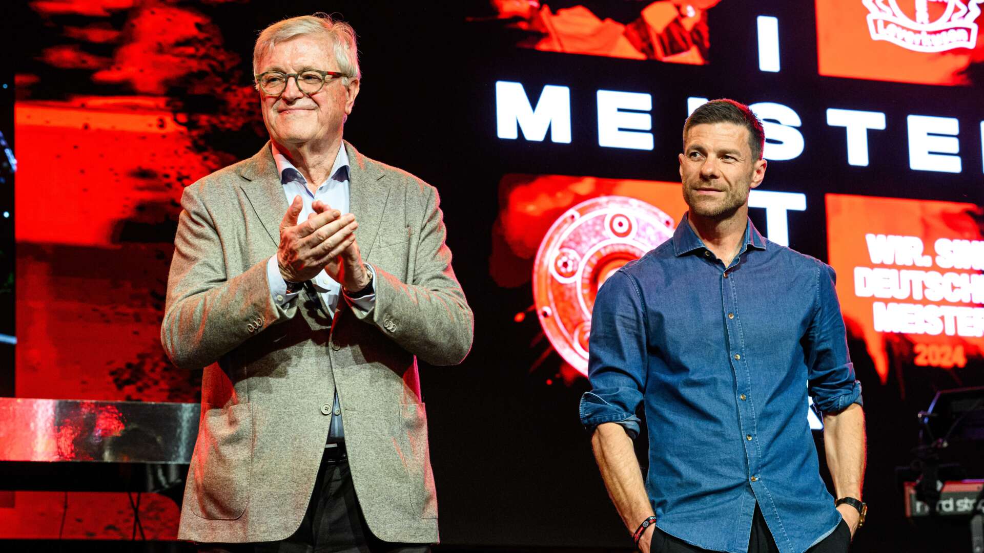 Werner Wenning mit Xabi Alonso